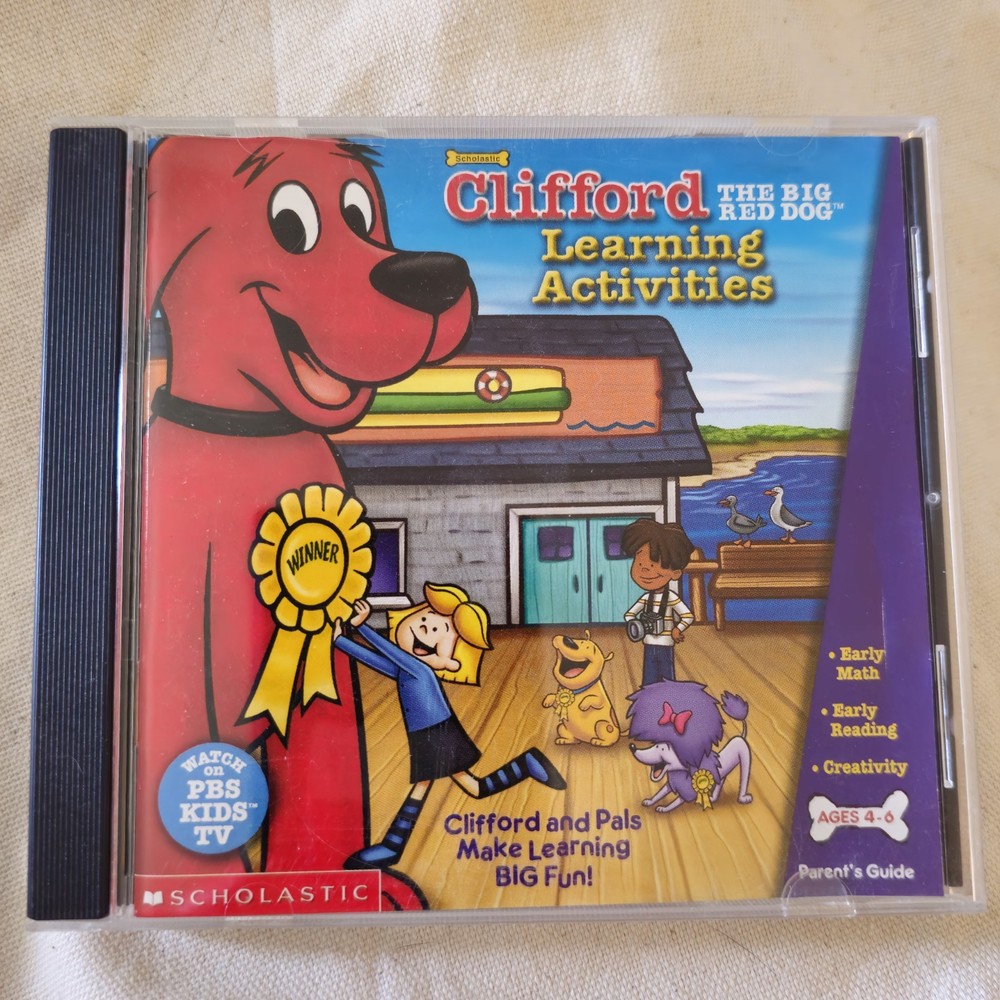 Disney And Clifford Learning Cd's. Math Reading And Misc.