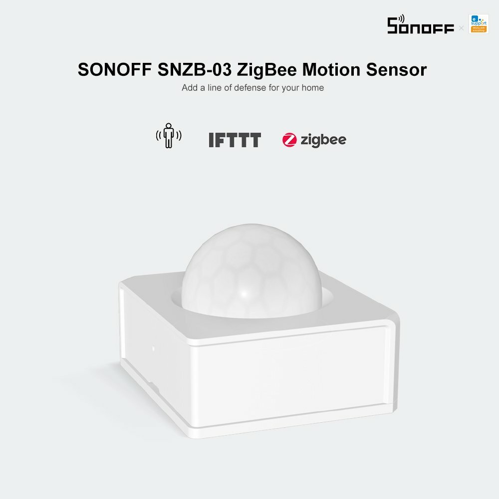 SONOFF ZigBee PIR Motion Sensor Smart Home Wireless Security Detect Alarms 3Pack