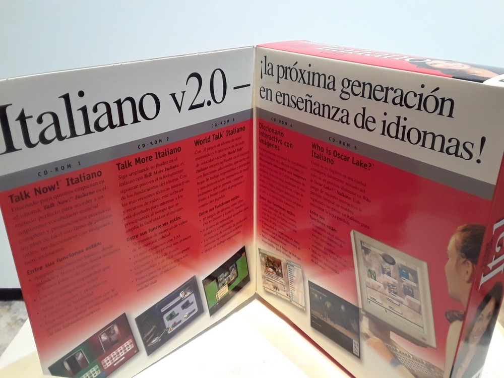 Instant Immersion ITALIANO v2.0 SPANISH VERSION 5 CD-ROM Espanol Set Window Mac