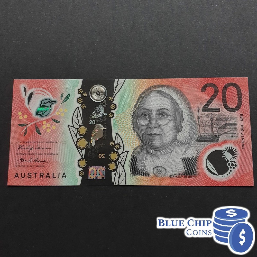 2019 UNC $20 Lowe/Fraser AA19 PREFIX Polymer Banknote Bank Note