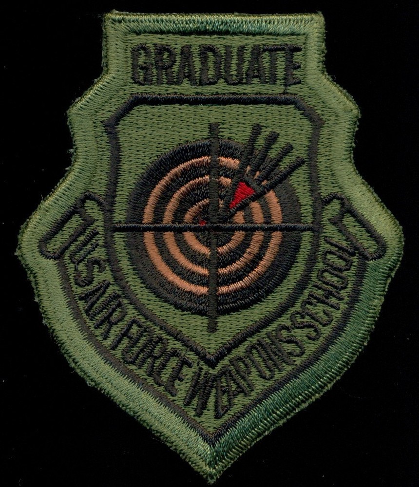 USAF Graduate Air Force Weapons School Patch K-8