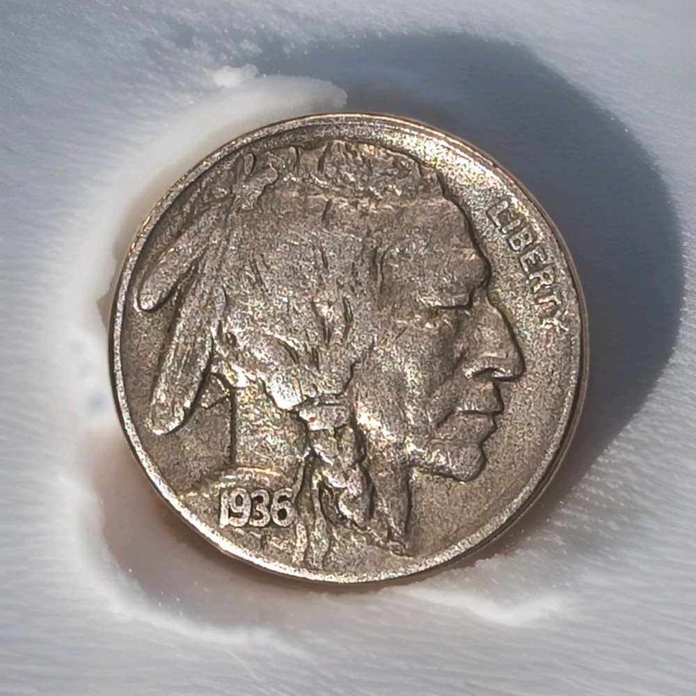 1936 buffalo nickel no mint mark
