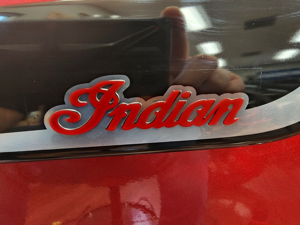 Indian Challenger Saddlebag Script Decal/Sticker/Emblem