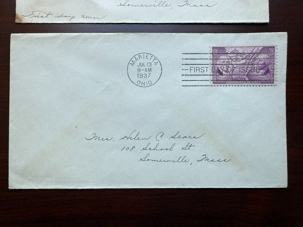 (3) US 1937 FDC First Day Covers #792, 794 & 795 Used