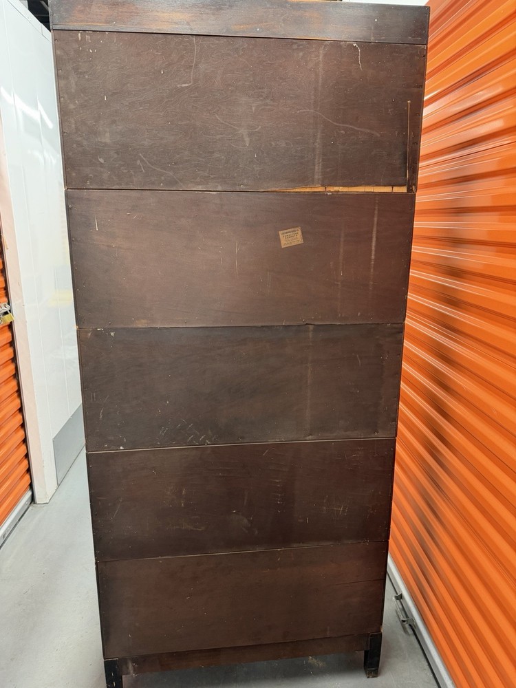 Antique Tall LOCKWOOD BROS 5-Stack Bookcase