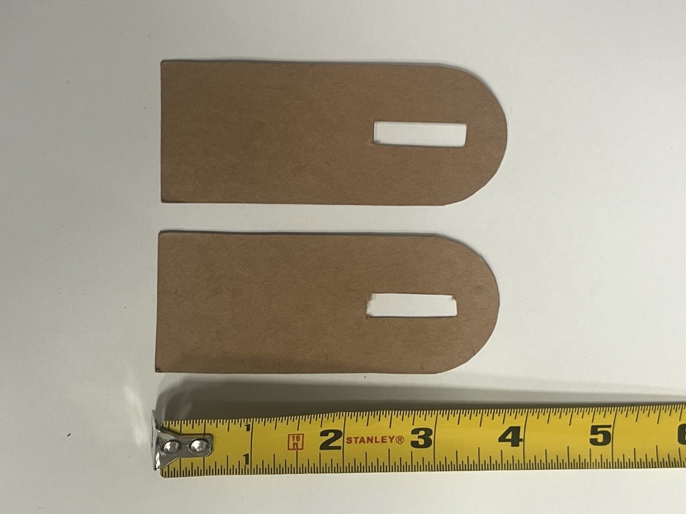 2x Original WW2 German Shoulder Board Cardboard Base Insert Unused Set
