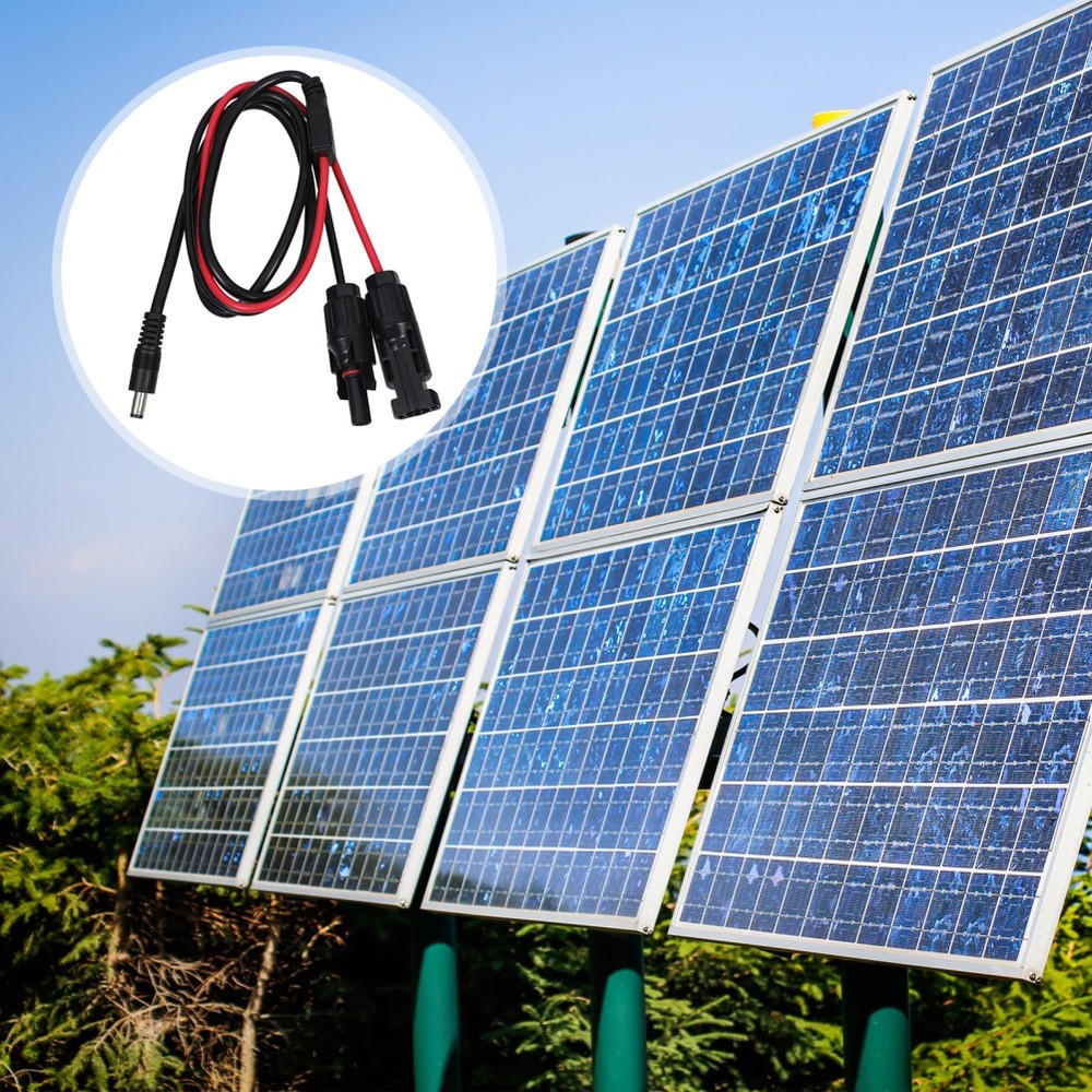 Solar Panel Plug to DC 5.5mm Adapter Cable Solar Panel Connector Solar Panel
