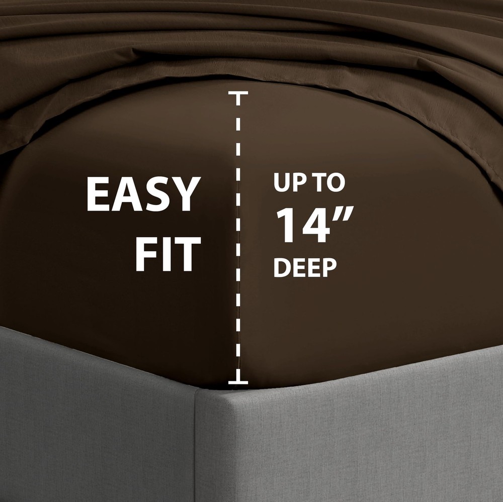 Essentials Ultra Soft Hypoallergenic Resistant Double Brushed Microfiber Bedd...
