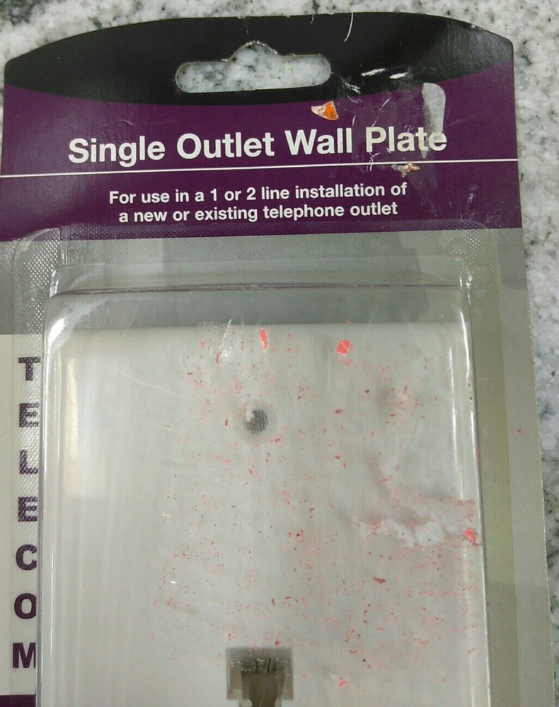 Recoton / T23WHITE / Single Outlet Wall Plate TELECOM (L17LOBBY