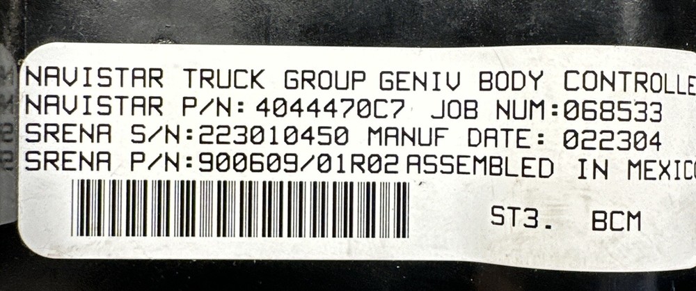 ✅ 2023 INTERNATIONAL LT ECM BCM BODY CONTROLLER MODULE 4044470C7 OEM ✅