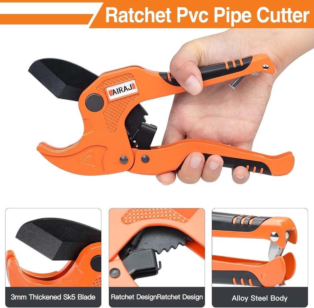Versatile PVC Cutter with Durable SK5 Blade - Ideal for DIY & Professionals