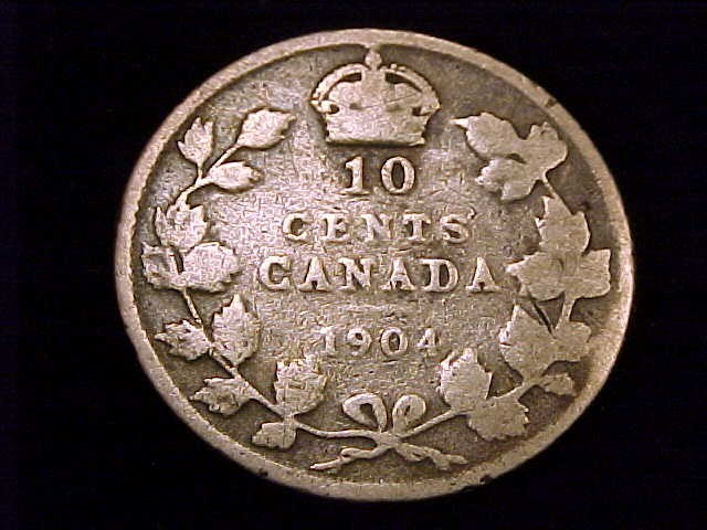1904 Canada 10 Cent, Good Grade