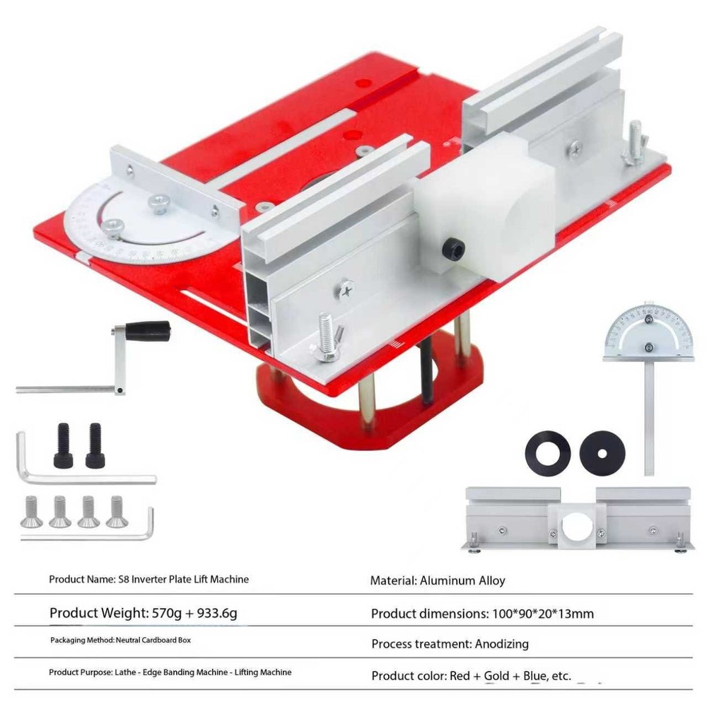 Aluminum Alloy S8 Flip-Over Panel Engraving Machine Elevating Workbench