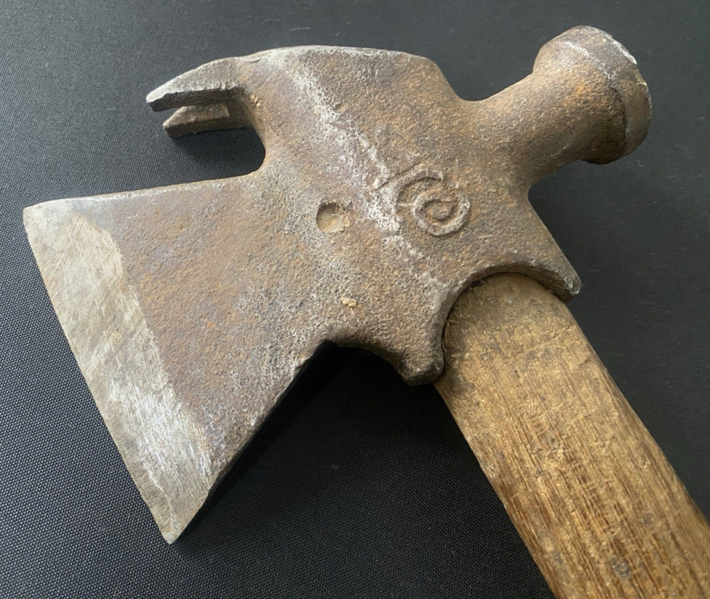Vintage Soviet small camping hatchet. Hatchet with a hamm