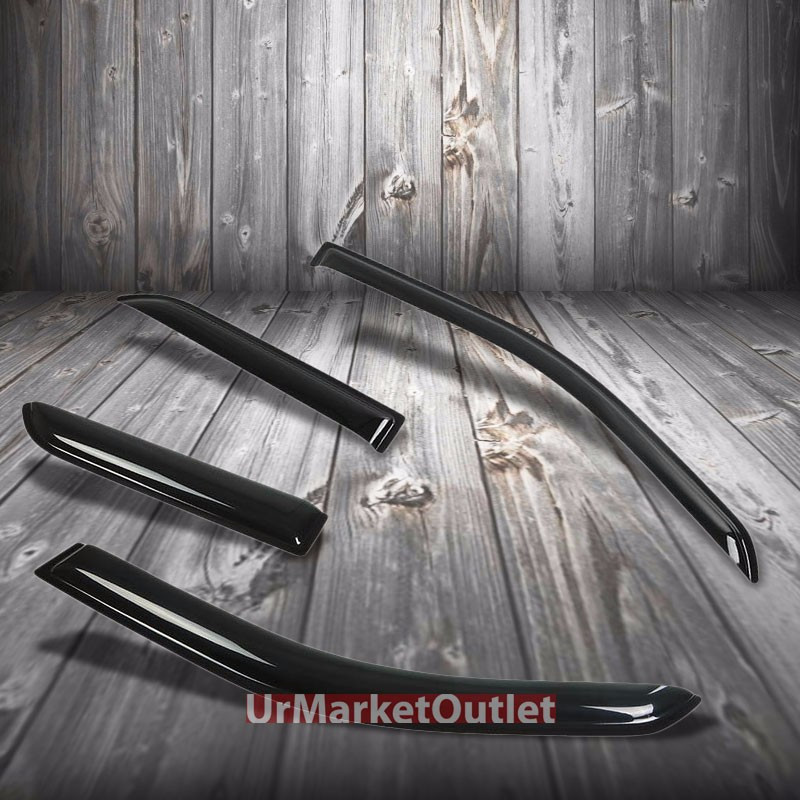 Smoke Tinted Side Window Wind/Rain Vent Deflector Visors Guard for Pontiac Aztek