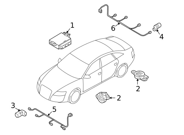 Genuine Audi Control Module 8K0-907-063-DL