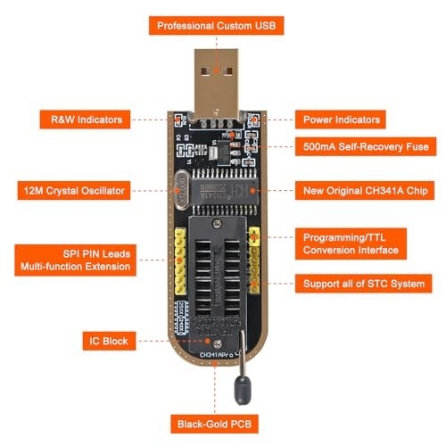 SOIC8 SOP8 Flash Chip IC Test Clip Socket Adapter Programmer for EEPROM BIOS USB
