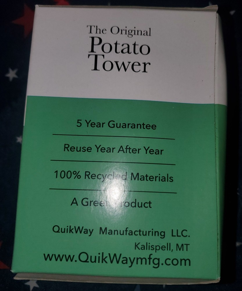 The Original Potato Tower - Stackable Rings - 4 Layers - Improve Yield