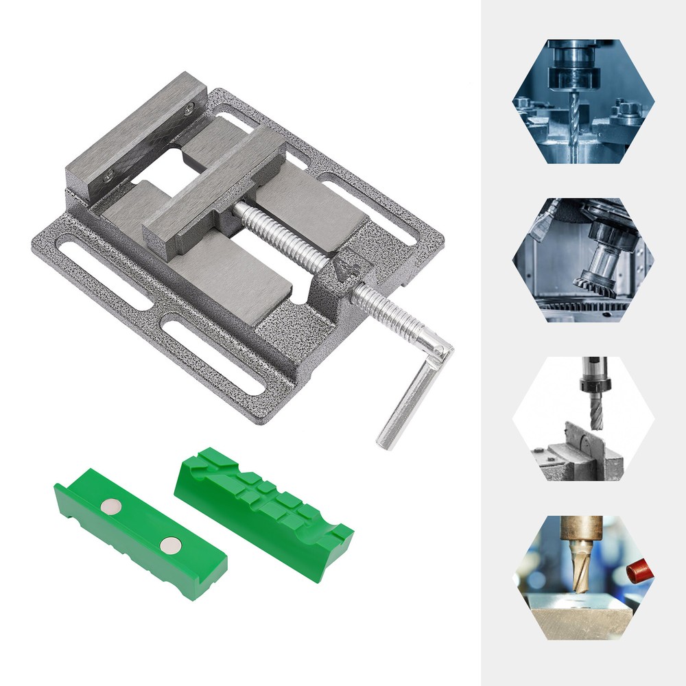 4" Mini Bench Vise Clamping Table Flat Drill Press Vice CNC Milling Machine Tool