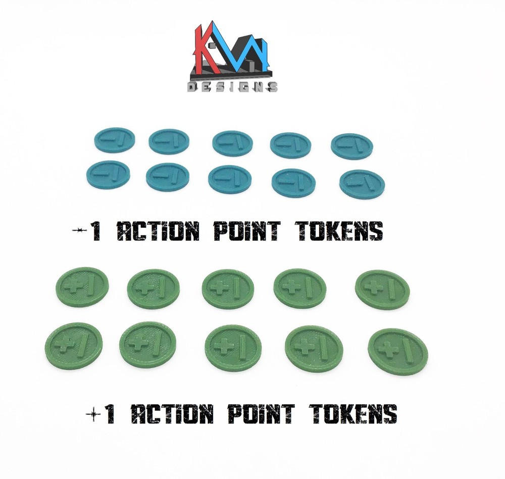 3D Printed - Kill Team 2.0 Token Set (110 Tokens)