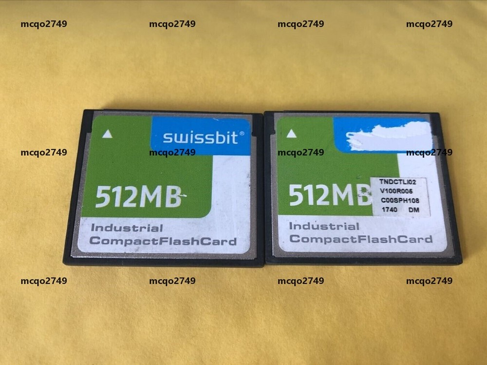 2PCS  Swissbit  512MB industrial  CompactFlash CF Memony Card