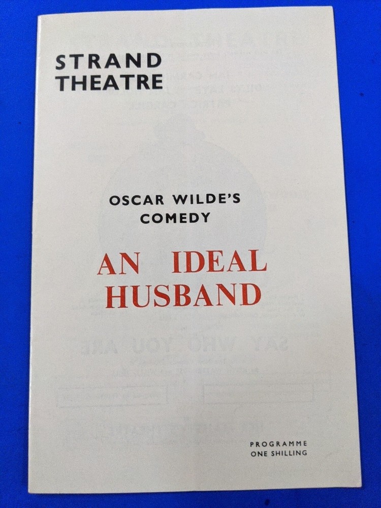 An Ideal Husband Strand  Theatre Program