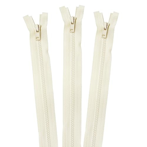 Nippon Chuko Vislon Open Zipper, Ecru (3VS40-801)