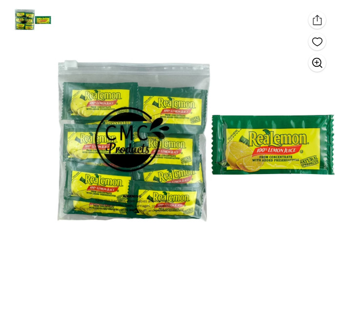 ReaLemon Lemon Juice Packets - 4 gram (50 ct.)