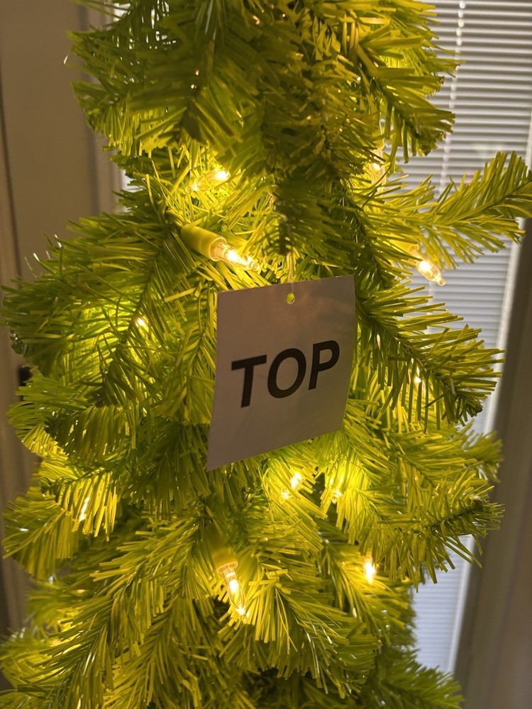 5 Ft Pre Lit Grinch Christmas Tree And Coordinating Decorations !