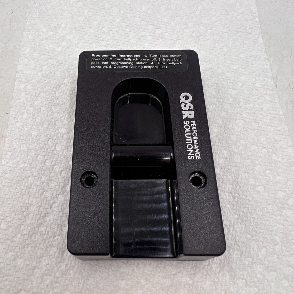 QSR Performance Solutions Drive Thru Belt Pack Programming Station Dock HME