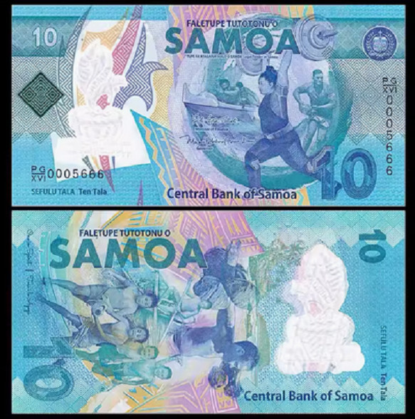 2019 Samoa 10 Tala P 45 COMM. NEW UNC BANKNOTES