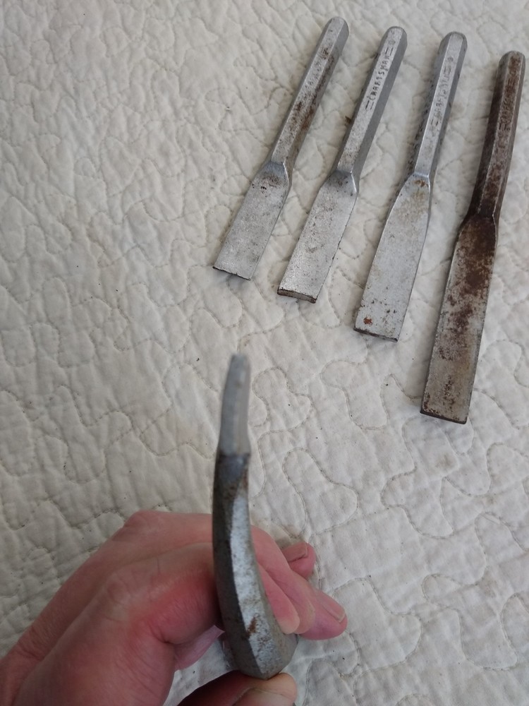 Vintage Craftsman Cold Chisel Set Very Unique.