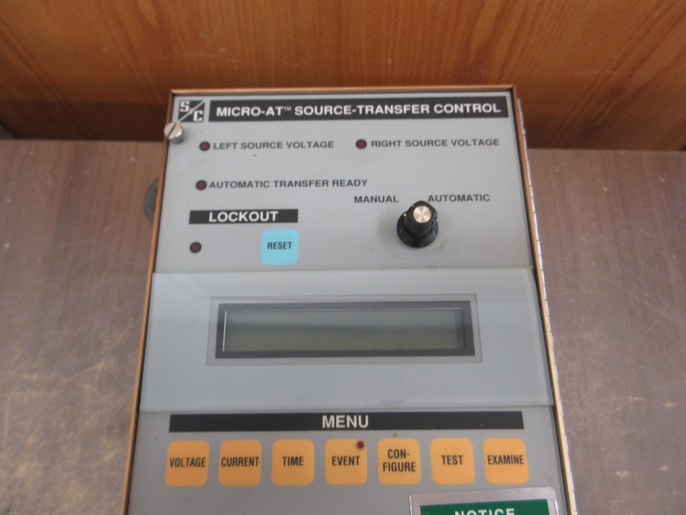 S&C Micro-AT Source-Transfer Control 39050 Used