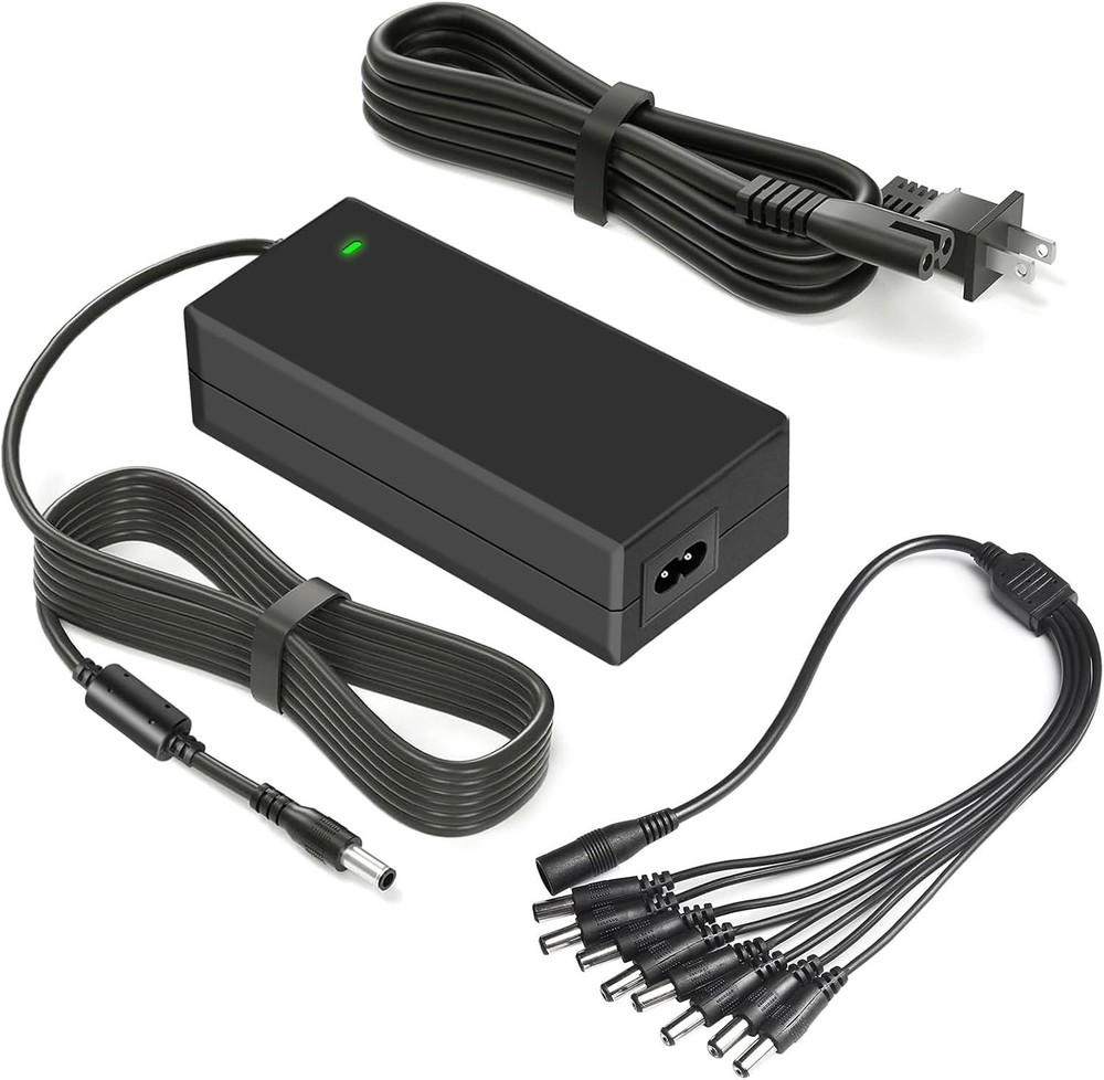 Certified 12V 5A Power Adapter for CCTV Systems with Multi-Device Support