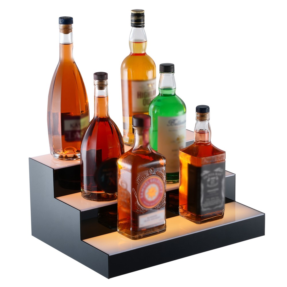 LED Lighted Bar Shelf Display, App & RF Remote Control, 16 inches