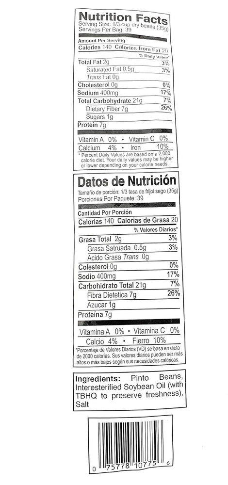 Instant Mexican Style (Refried Beans 3Lb Bag)