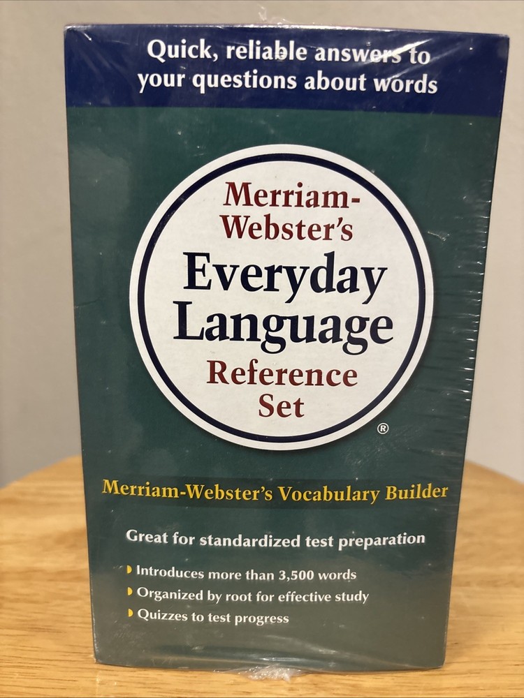 Merriam-Webster's Everyday Language Reference Set 3-Book Boxed Set Dictionaries