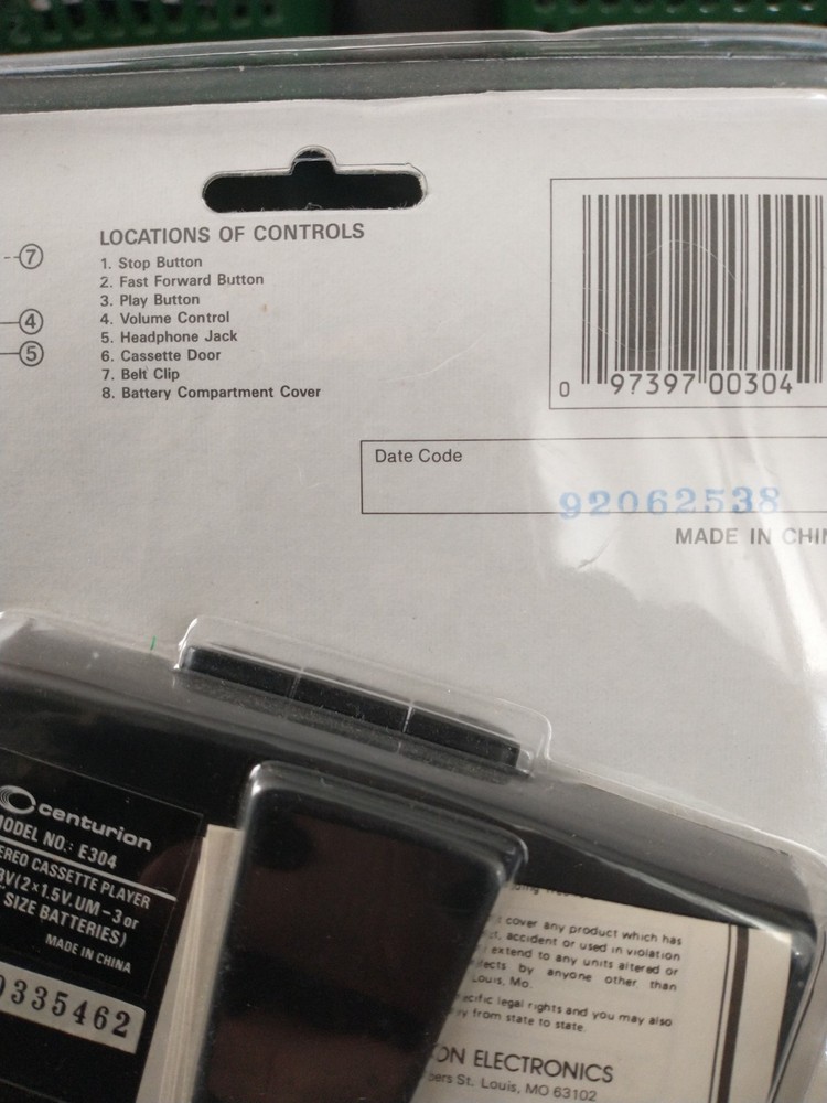 Brand New Centurion Stereo Cassette Player Model E304