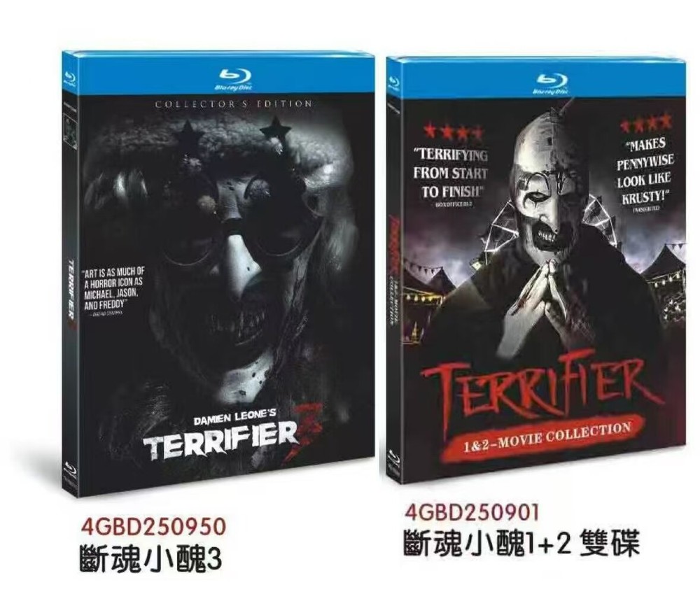 Terrifier (1-3) 3-D Blu-New