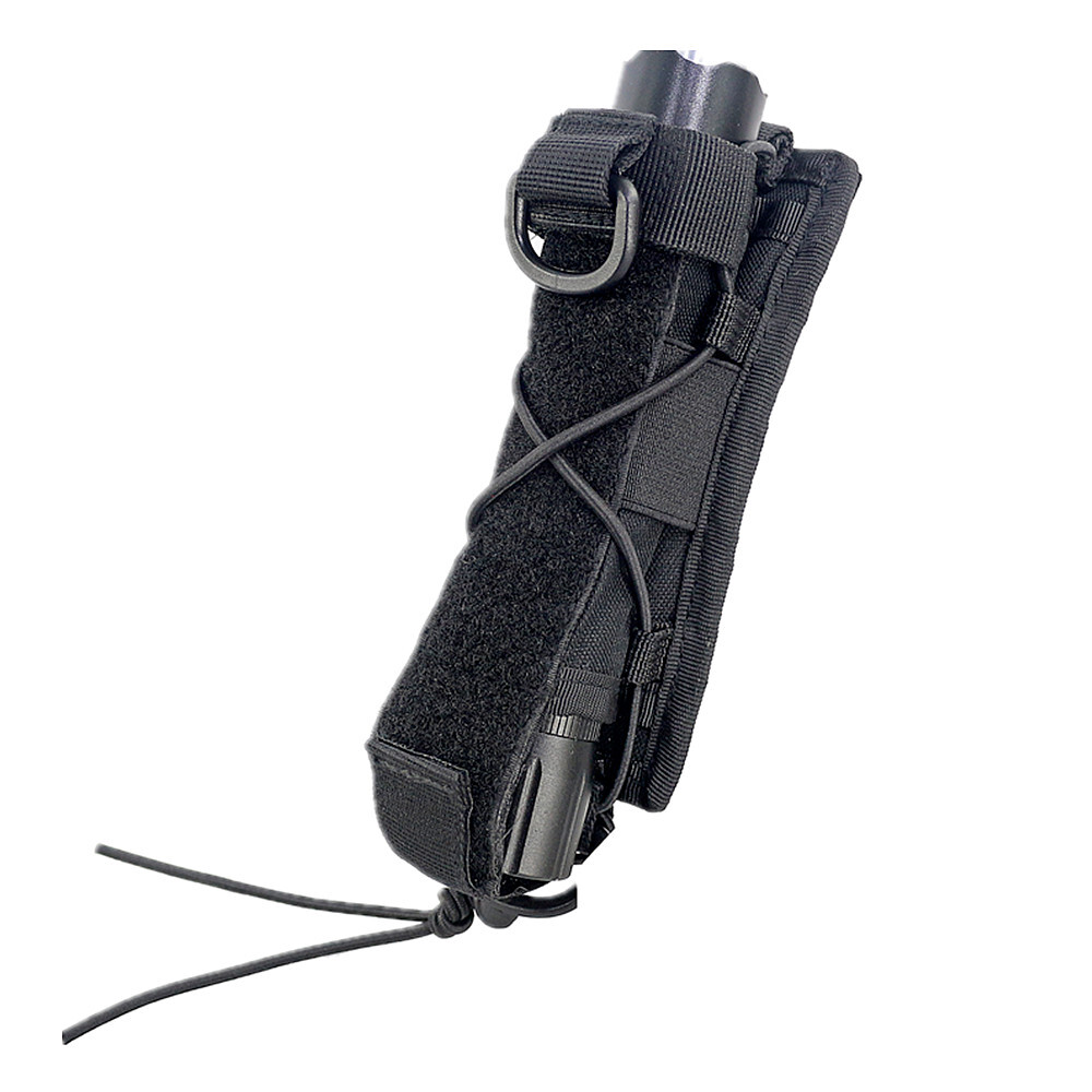 Molle Flashlight Holder with Open-top MOLLE Strap Vertical & Horizontal Carrying