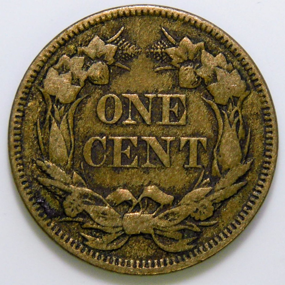 1857 Flying Eagle Cent VF k493