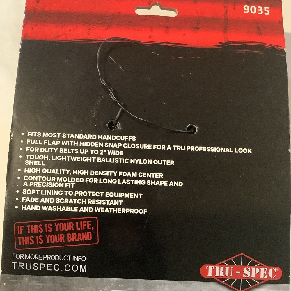 Tru Spec Single Handcuff Case Black
