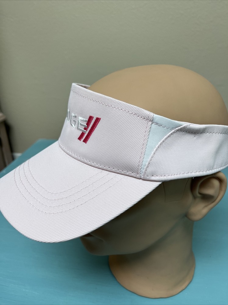Dodge Ladies Pink Visor Like New Without Tags Strap Back Adjustable