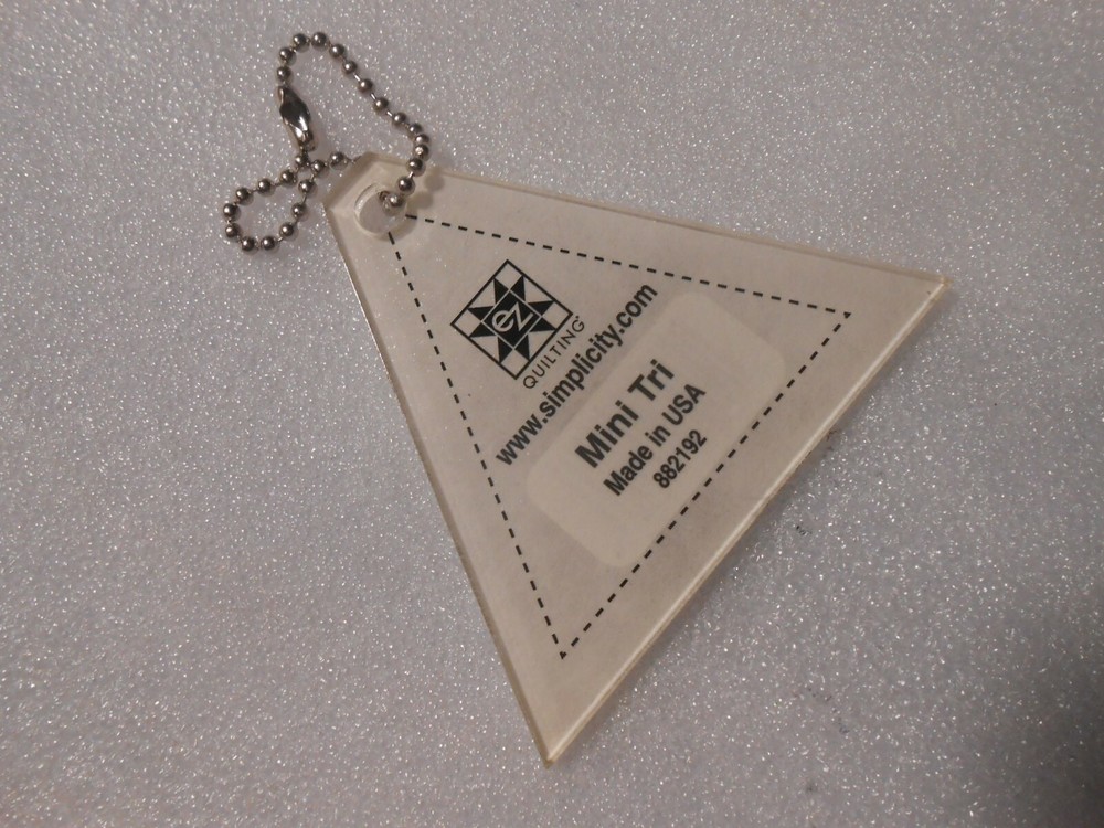 EZ Quilting Simplicity Mini Triangle Key Chain Template