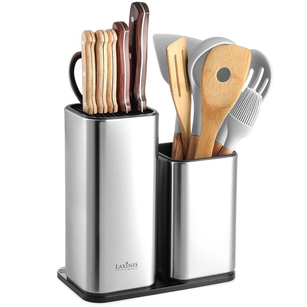 Holder and Utensil Holder  StainlessSteel Modern Rectangular Design Universal...