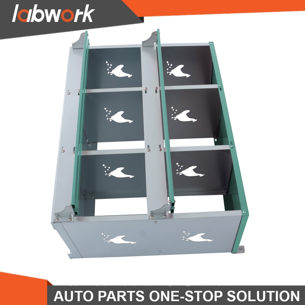 Labwork 6-Compartment Metal Poultry Nesting Box Wall Mount Easy Egg Collection