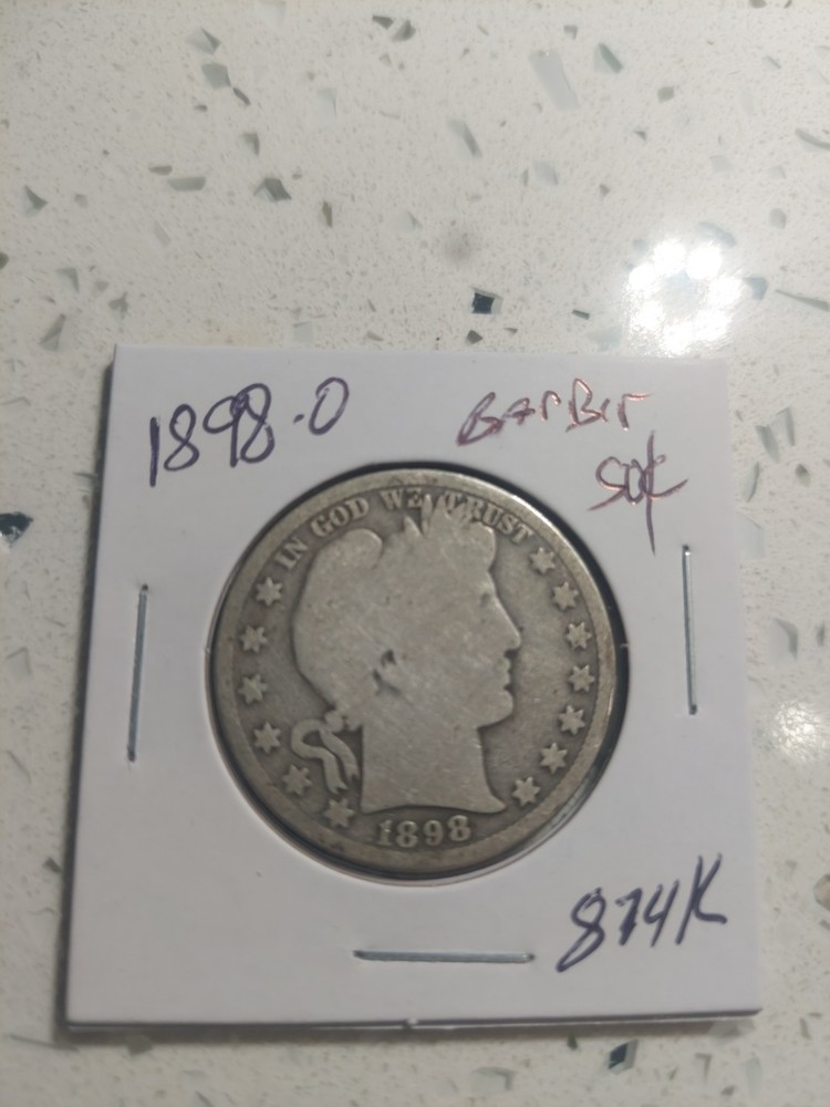 1898 O Barber Half Dollar