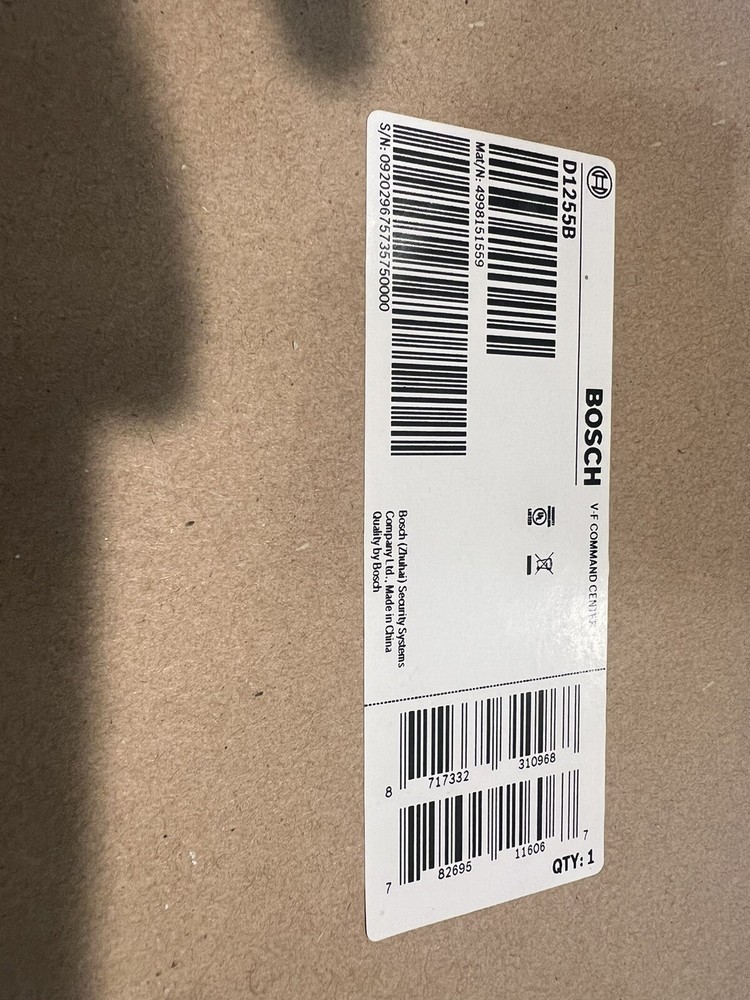 bosch D1255B Key Pad Command Center Radionics