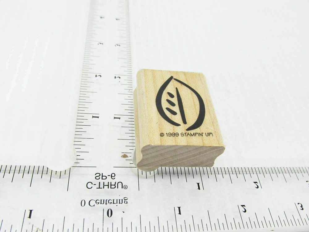 Nut Leaf Rubber Stamp - Stamp Set C78