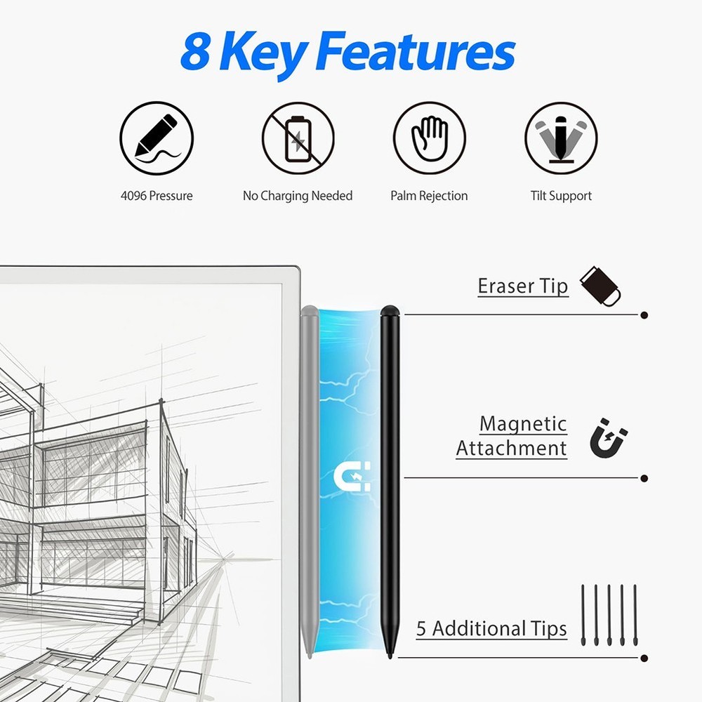 For Precision Writing Pen for KINDLE Scribe with Built in Eraser Function